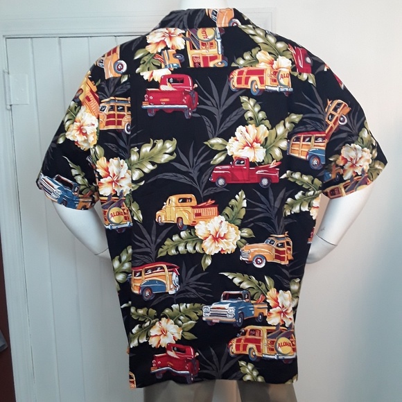 RJC Hawaiian Woodie Car Classic Retro Trucks Shirt - Picture 4 of 8